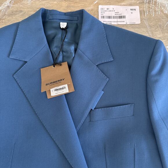 Burberry Claudete Tailored Blazer Jacket Muted Navy US8/ EU42 RT$2350 - Picture 10 of 13